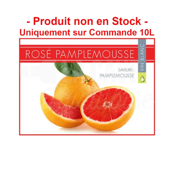 ROSÉ PAMPLEMOUSSE 12° – 10 LITRES