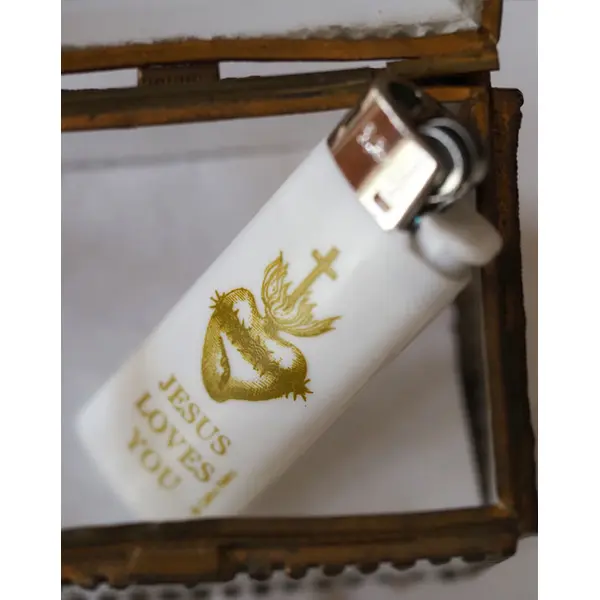 Briquet Jesus loves you