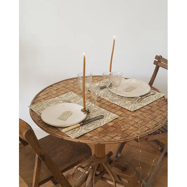 CR* Lot de 5 sets de table Vierge Fleurie