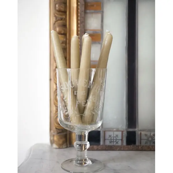 Lot de 6 bougies coniques 20 cm