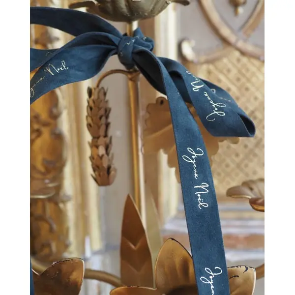 Bobine de ruban velours Joyeux Noël – 3 mètres
