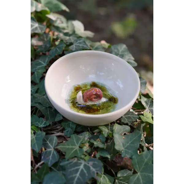 Coupelle à bijoux escargot baveux