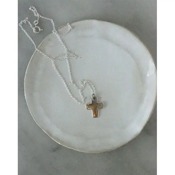 Collier croix argent personnalisable