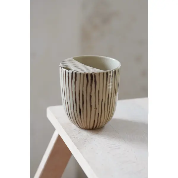 «Travel mug» à rayures