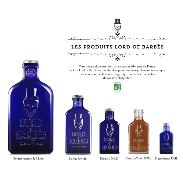 Distilled GIN Bio LORD OF BARBES