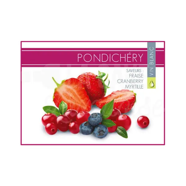 PONDICHERY 12° – 10 Litres – Fraise, Cranberry, Myrtille