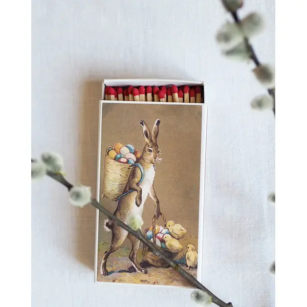 Boîte d'allumettes lapin de Pâques