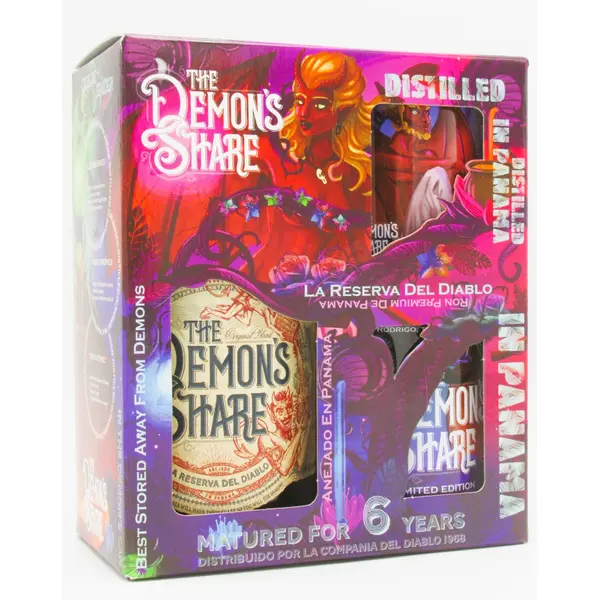 Rhum Demon’s Share 6 Ans Coffret 2 Verres