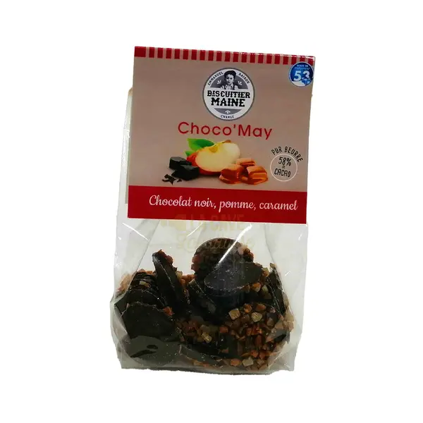 Palets Chocolat Noir Pomme Caramel – 58% Cacao – Changé (53) – 100gr