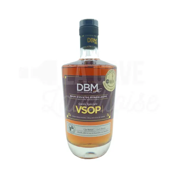 DBM VSOP – Rhum Vieux 43° – Distillerie Bonne Mère – Guadeloupe – 70cl