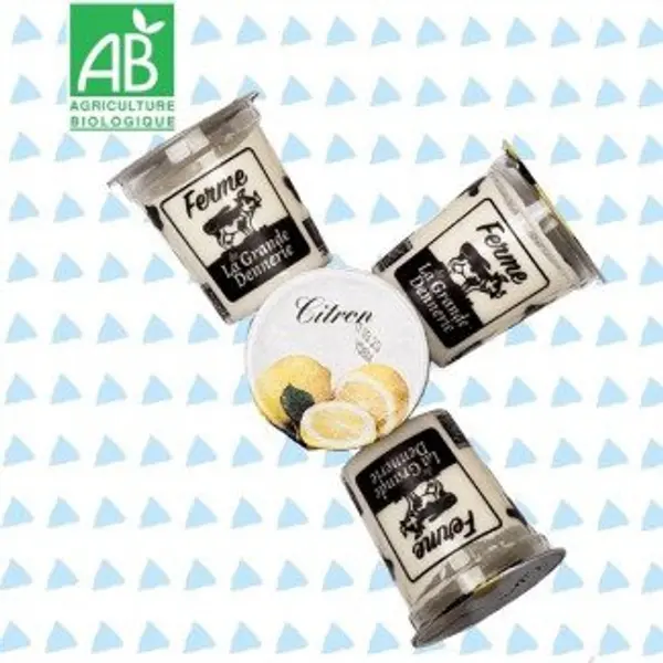 Yaourts aromatisés BIO au citron - 4 pots