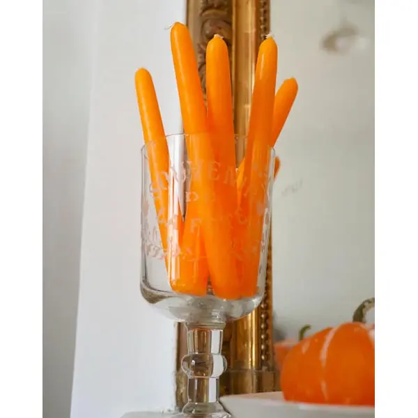 Lot de 6 bougies coniques 20 cm