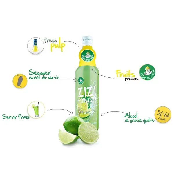 ZiziCoinCoin Caipirinha 70cl 15°