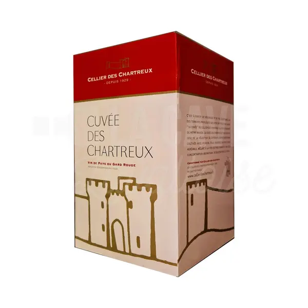 BIB IGP Gard Rouge – Cellier des Chartreux – 3L / 5L / 10L