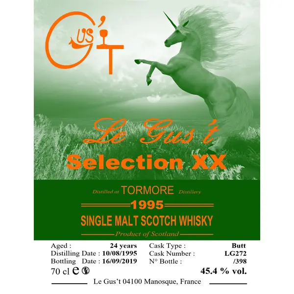 Whisky Tormore 1995, Le Gus’t, Selection XX