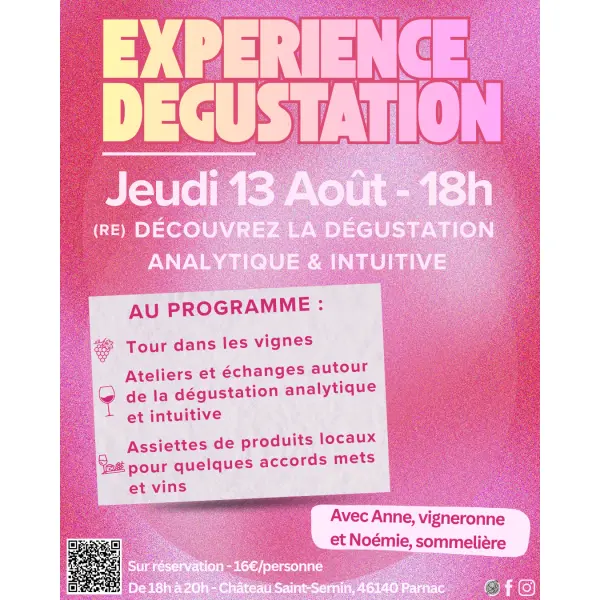 🍷EXPÉRIENCE DÉGUSTATION🍷