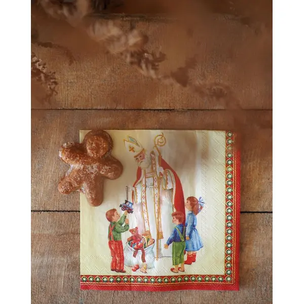 20 serviettes Saint Nicolas