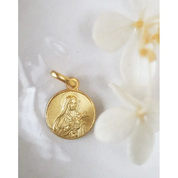 Médaille Petiote "Sainte Thérèse de Lisieux" | Or 18 carats