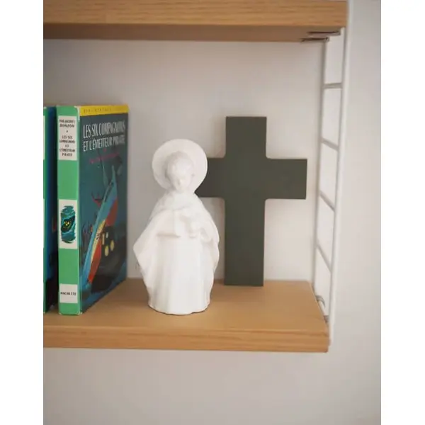 Statue Jésus offrant la Communion – faïence française