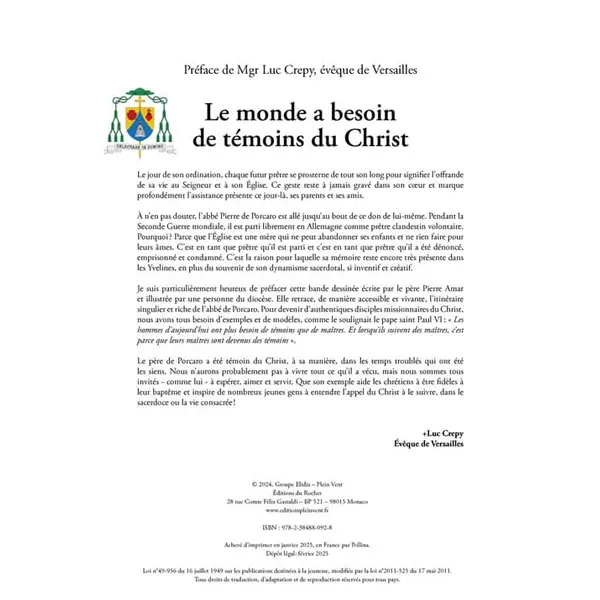 Pierre de Porcaro : Prêtre clandestin volontaire