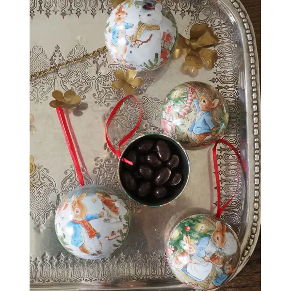 Suspension de Noël Pierre Lapin en métal