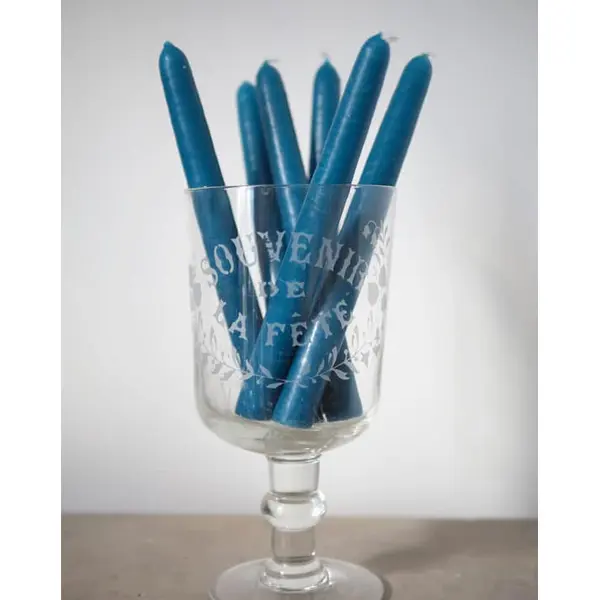 Lot de 6 bougies coniques 20 cm
