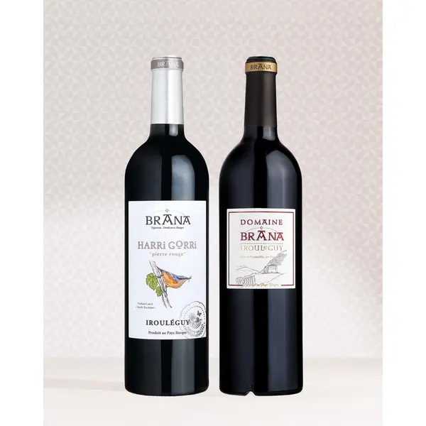 Coffret Les Terrasses – Domaine Brana 75 cl + Harri Gorri Rouge 75 cl