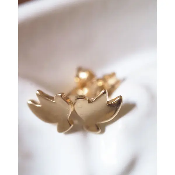 Puces d'oreilles Colombe | Or 18 carats