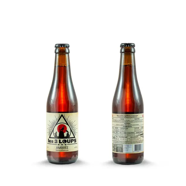3 LOUPS AMBRÉE 33 cl.
