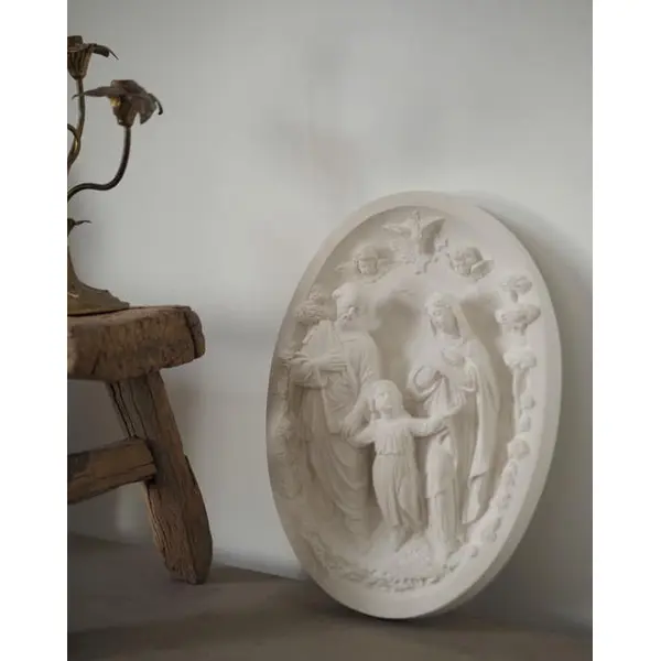 Bas relief XL Sainte Famille à l'Esprit Saint