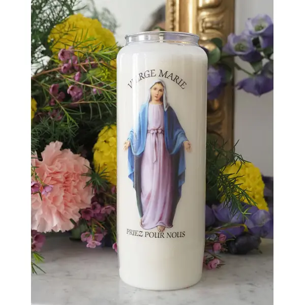 Cierge de neuvaine – Vierge Marie